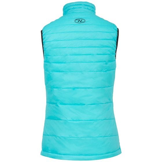 Highlander Womens Reversible Gilet Noir/Turquoise