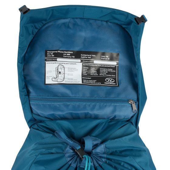 Highlander Herren Ben Nevis Rucksack 52 L - Petrol