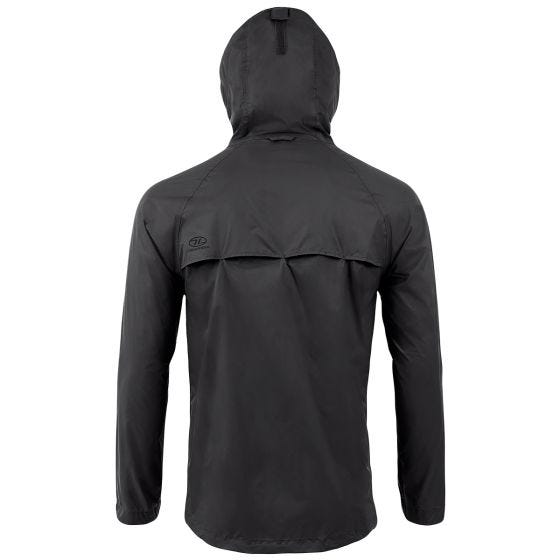 Highlander Stow & Go Packaway-Jacke - Schwarz