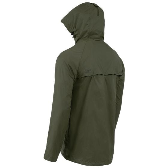 Highlander Stow & Go Packaway-Jacke - Olivgrün