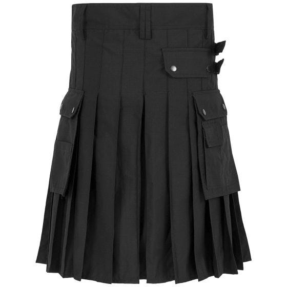 Highlander Combat Kilt Schwarz