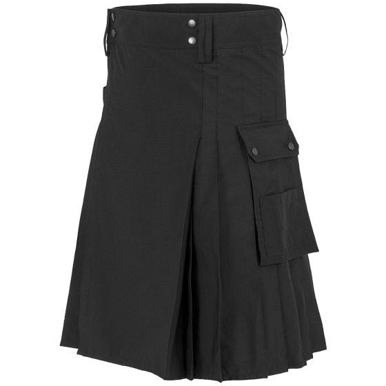 Highlander Combat Kilt Schwarz