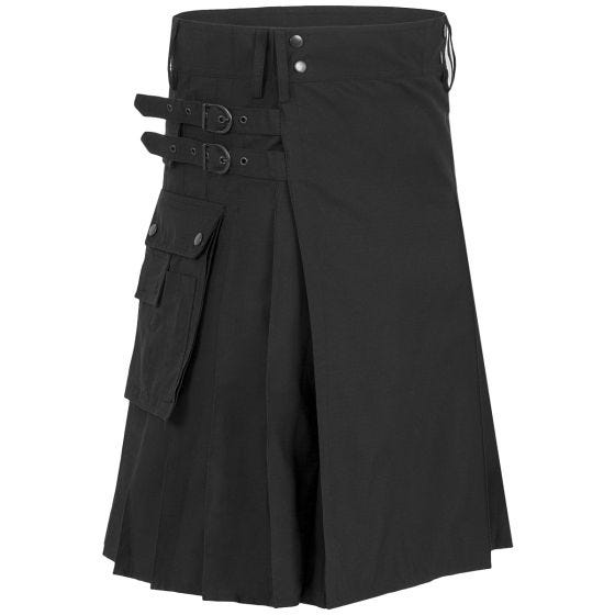 Highlander Combat Kilt Schwarz