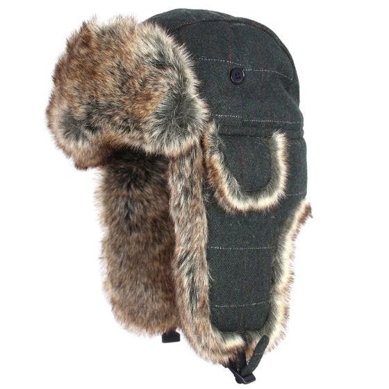 Jack Pyke Wool Blend Trapper Hat Vert