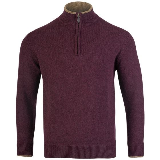 Jack Pyke Ashcombe Reißverschluss-Pullover - Plum