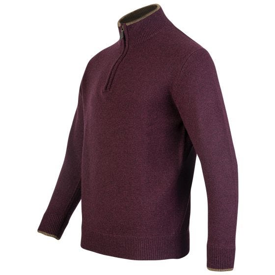 Jack Pyke Ashcombe Reißverschluss-Pullover - Plum