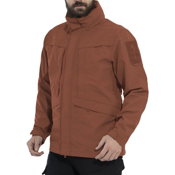 Pentagon Hurricane Shell Jacket Maroon Rouge