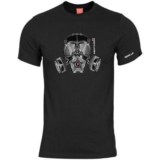 Pentagon Ageron Gas Mask T-Shirt Schwarz