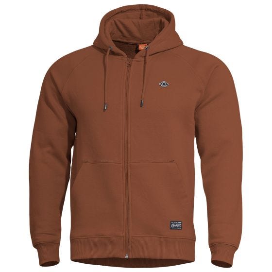 Pentagon Phaeton Kapuzenpullover mit Reißverschluss - Maroon Rouge
