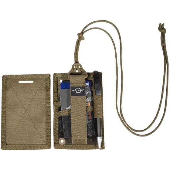 Pentagon ID Card Holder Brieftasche - Coyote