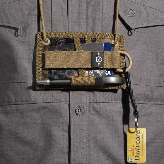 Pentagon ID Card Holder Brieftasche - Coyote