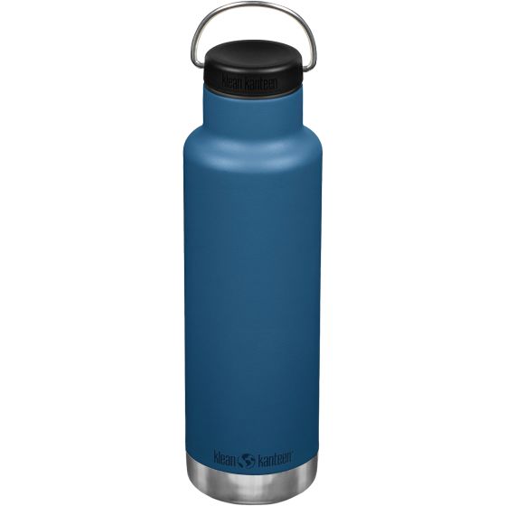 Klean Kanteen Classic Insulated 592 ml Isolierte Trinkflasche mit Loop Cap - Real Teal