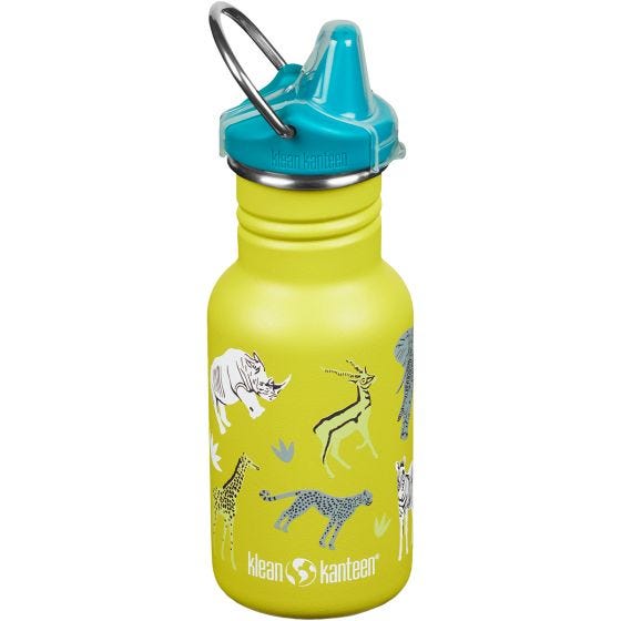 Kid Kanteen 355 ml Trinkflasche mit Sippy Cap - Safari