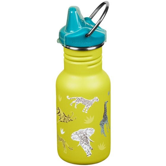 Kid Kanteen 355 ml Trinkflasche mit Sippy Cap - Safari