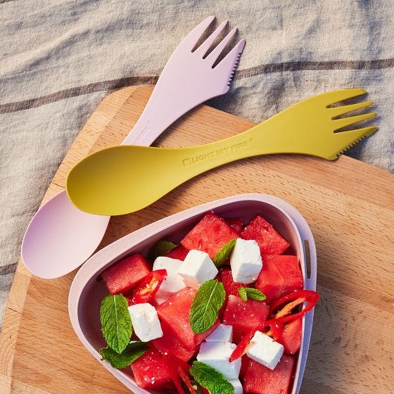 Light My Fire Spork Large Serving Bio - Hazy Blue