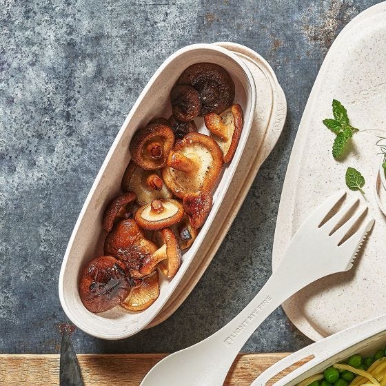 Light My Fire SnapBox Oval Bio Lunch-Box 2 Pack - Sandy Green/Dusty Pink