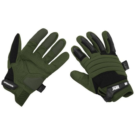 MFH Multipurpose Operation Handschuhe - Olivgrün-Schwarz
