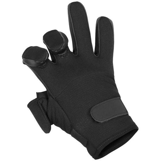 MFH Mesh Neoprene Handschuhe - Schwarz
