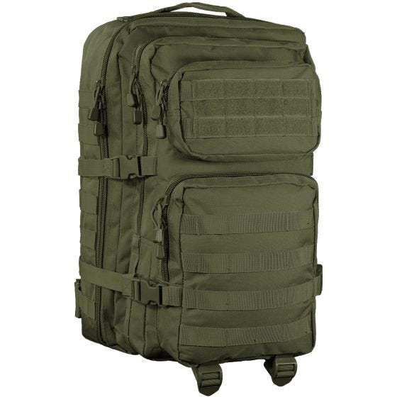 Mil-Tec US Assault Pack Large Einsatzrucksack mit MOLLE-Befestigungssystem Oliv