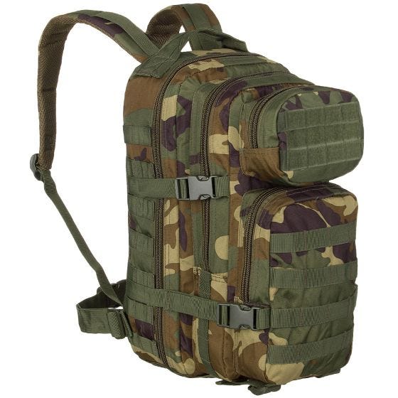 Mil-Tec US Assault Pack Small Einsatzrucksack mit MOLLE-Befestigungssystem Woodland