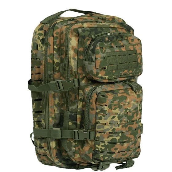 Mil-Tec US Assault Pack Laser Cut Large Einsatzrucksack Flecktarn