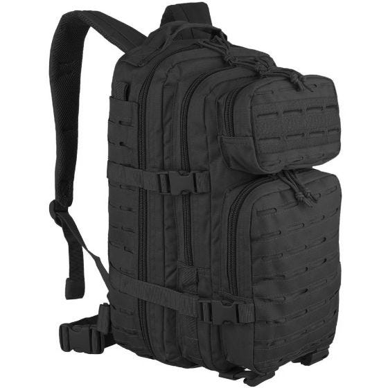 Mil-Tec US Assault Pack Laser Cut Small Einsatzrucksack Schwarz