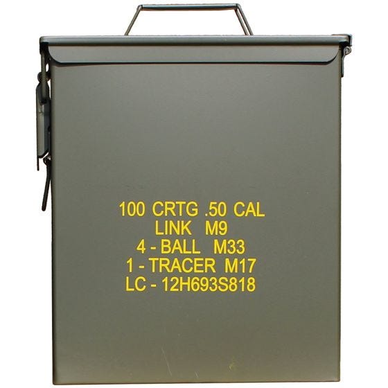 Mil-Tec US Ammo Box M9 Cal,50 Munitionskiste Oliv