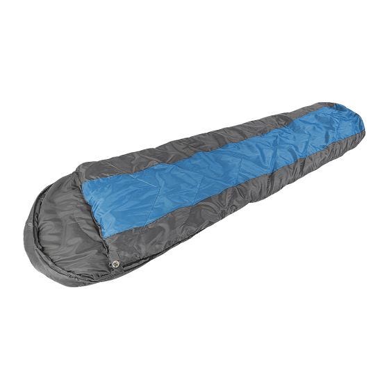 Mil-Tec Mummy Sleeping Bag With Hood 'Happy People' Bleu 230/80/55
