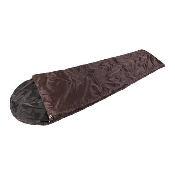 Mil-Tec Mummy Sleeping Bag With Hood 'Happy People' Marron 230/80/52