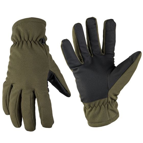 Mil-Tec Softshell-Handschuhe mit Thinsulate Oliv