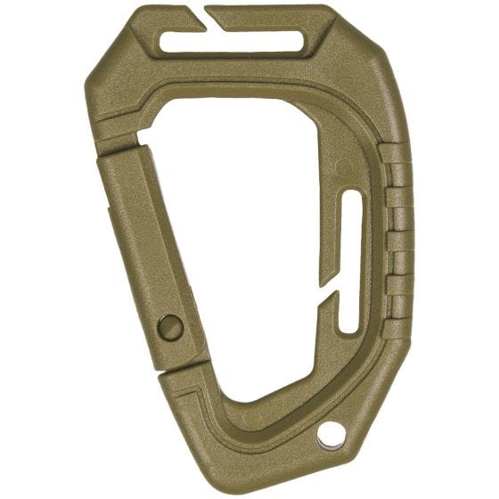 Mil-Tec Taktischer Karabinerhaken MOLLE-kompatibel 2er-Set Coyote