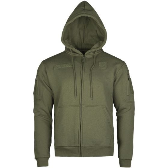 Mil-Tec Taktischer Kapuzenpullover mit Reißverschluss Ranger Green