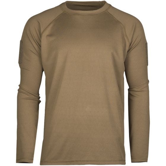 Mil-Tec Taktisches Langarm-Shirt schnelltrocknend Dark Coyote