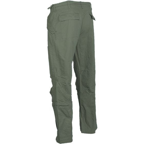 Mil-Tec Fliegerhose aus Baumwoll-Popeline Prewashed Oliv