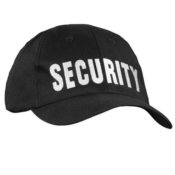 Mil-Tec Security Baseballkappe - Schwarz