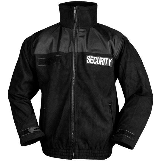 Mil-Tec Security Fleecejacke - Schwarz