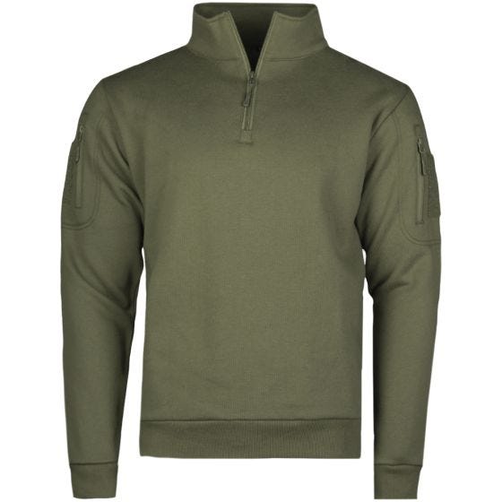 Mil-Tec Taktisches Sweatshirt mit Reißverschluss Ranger Green