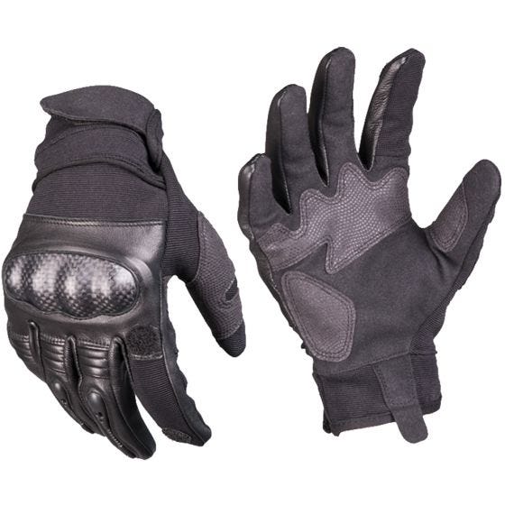 Mil-Tec Gen 2 Taktische Lederhandschuhe Schwarz
