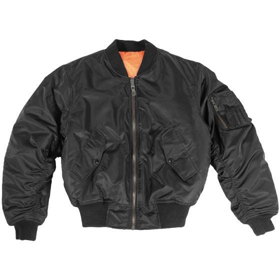 Mil-Tec MA-1 Fliegerjacke Schwarz