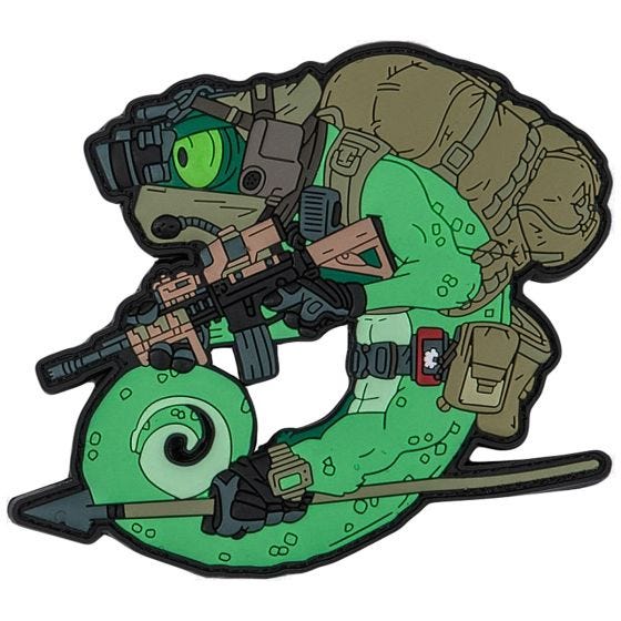 Patchlab Chameleon Operator Aufnäher - Olivgrün