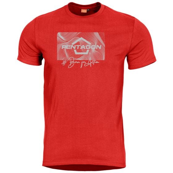 Pentagon Ageron Contour T-Shirt - Lava Red