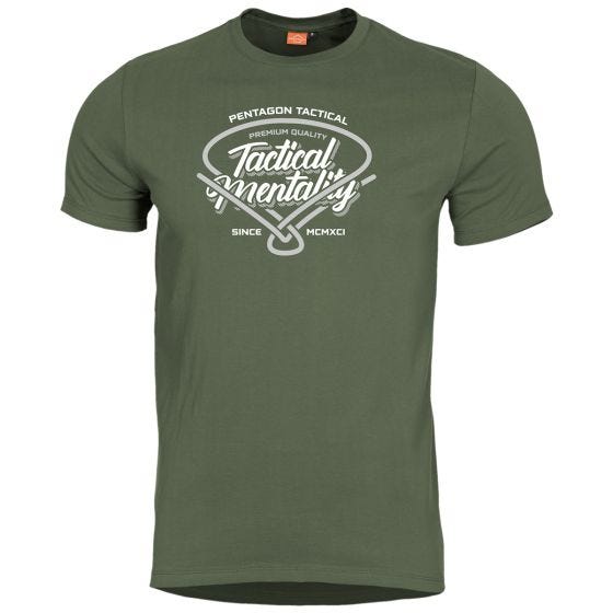 Pentagon Ageron Tactical Mentality T-Shirt - Olivgrün