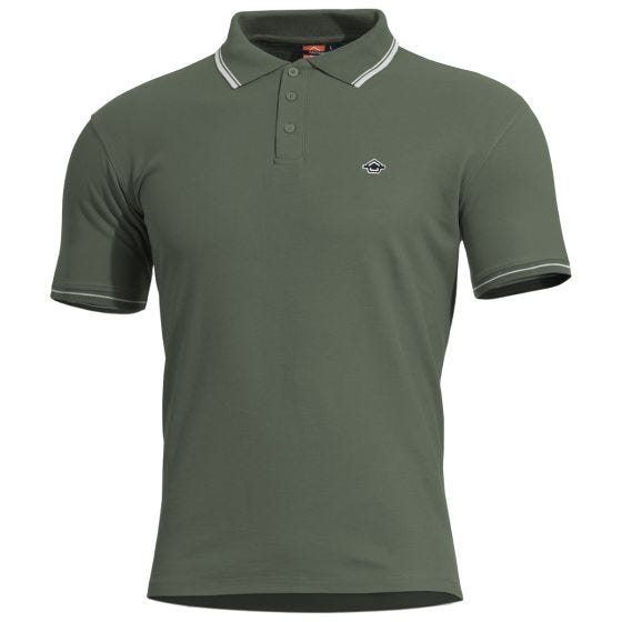 Pentagon Aniketos Stripes Polo-T-Shirt - Camo Green