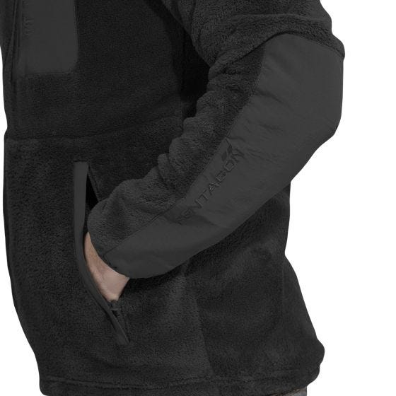 Pentagon Grizzly Sweater mit durchgehendem Reißverschluss - Schwarz