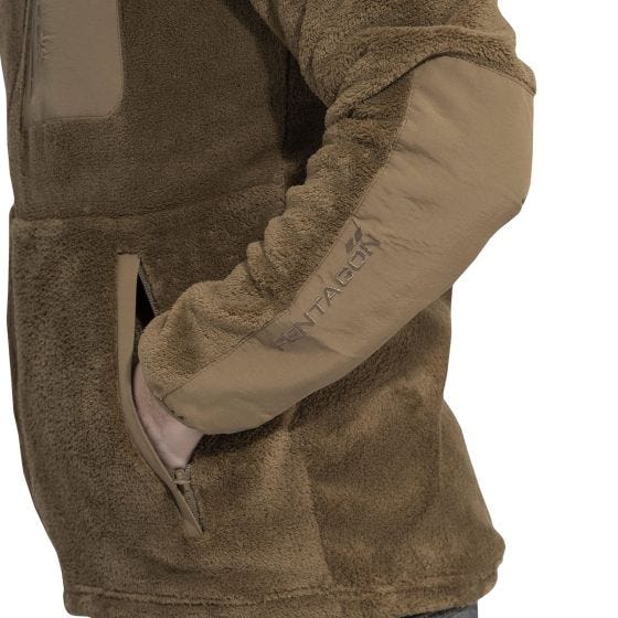 Pentagon Grizzly Sweater mit durchgehendem Reißverschluss - Coyote
