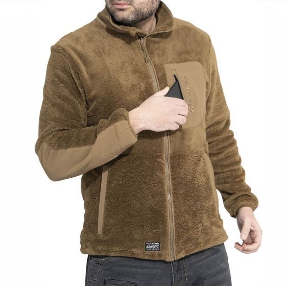 Pentagon Grizzly Sweater mit durchgehendem Reißverschluss - Coyote