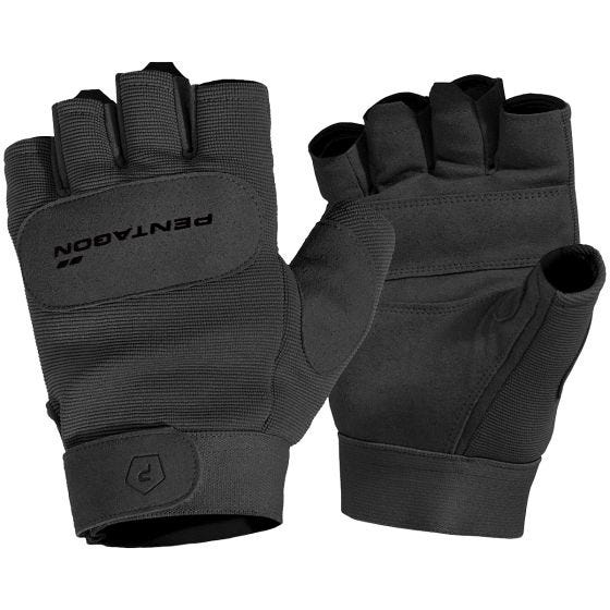 Pentagon Duty Mechanic Halbfinger-Handschuhe Schwarz