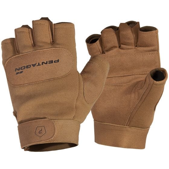 Pentagon Duty Mechanic Halbfinger-Handschuhe Coyote
