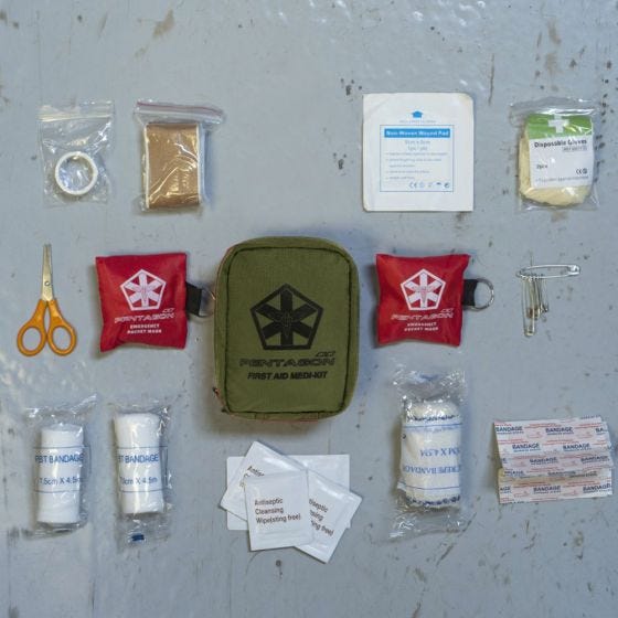 Pentagon Hippokrates Erste-Hilfe-Set Olive Green