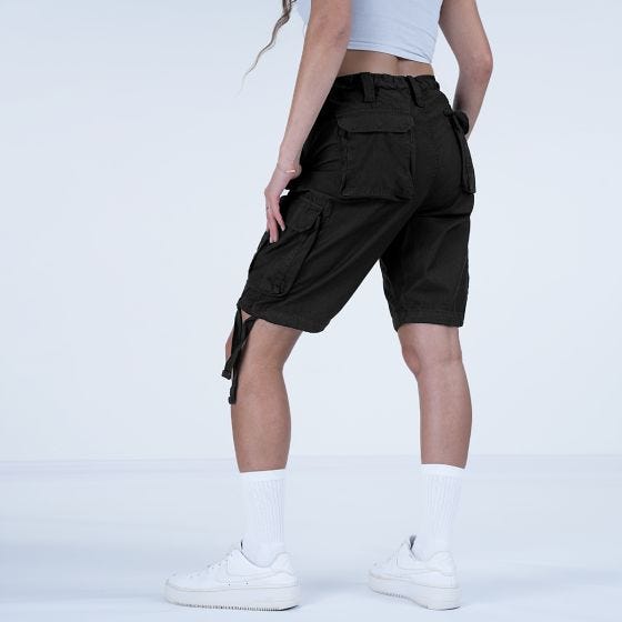 Surplus Airborne Vintage Shorts Damen - Verwaschenes Schwarz